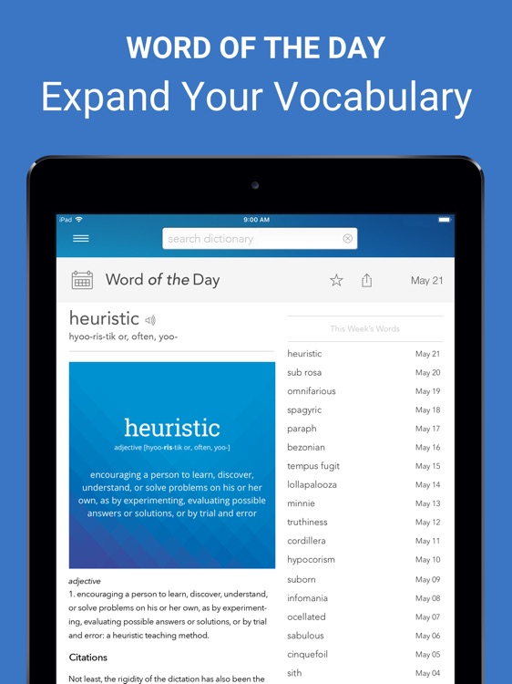 Dictionary.com Pro for iPad