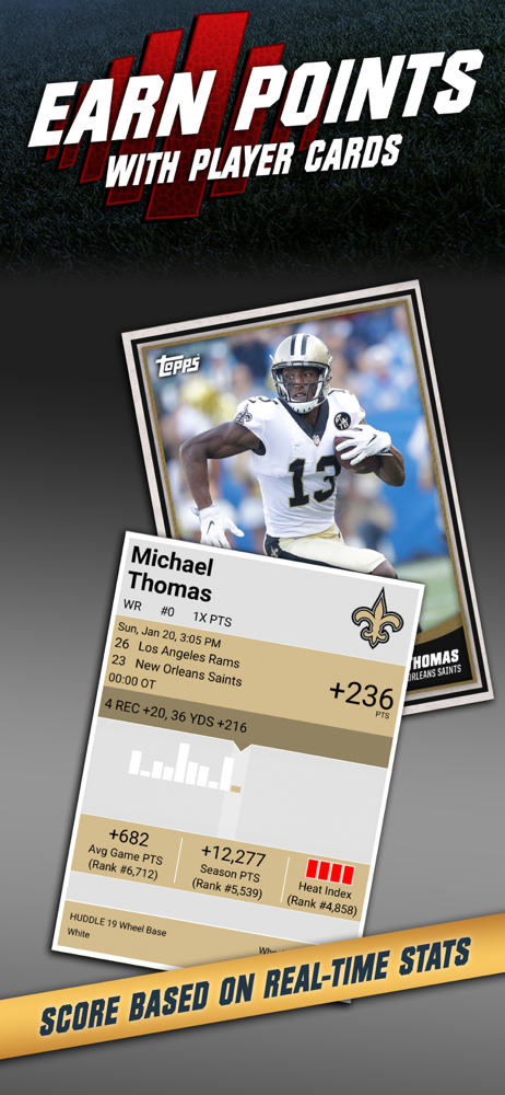 Topps Nfl Huddle Card Trader Overview Apple App Store Us - arena football 3 roblox