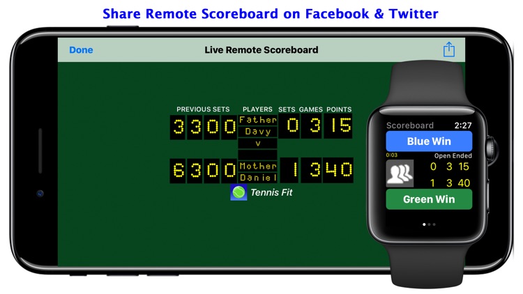 Tennis Fit : Track Score Swing