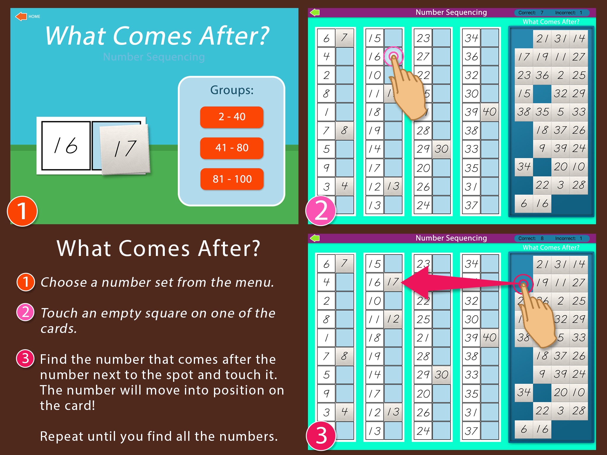 Preschool Number Sequencing screenshot 3