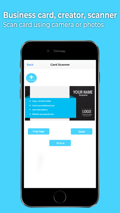 Business Card Creator, Scanner screenshot 4