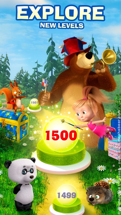 Match 3 Masha and the Bear Toy screenshot-0