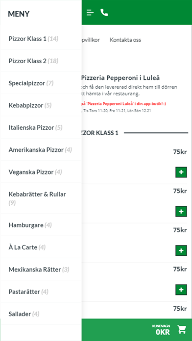 Pizzeria Pepperoni Luleå screenshot 2