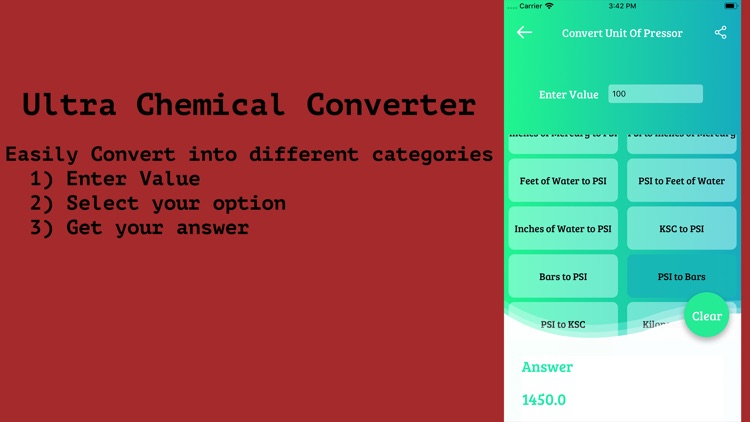 Chemical Converter and Calc