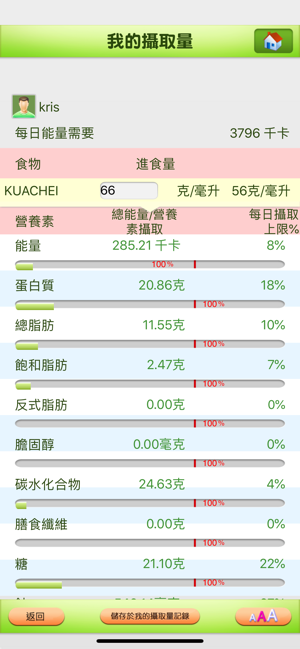 營計寶 Nutrition Calculator(圖4)-速報App