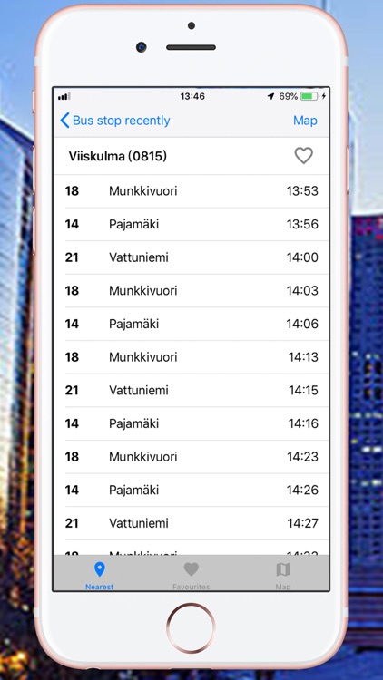 Nearest bus - Finland