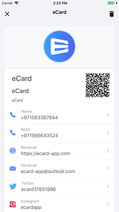 eCard-App screenshot 4