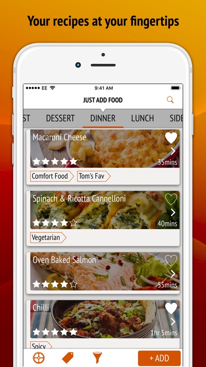 Just Add Food - Recipe Manager