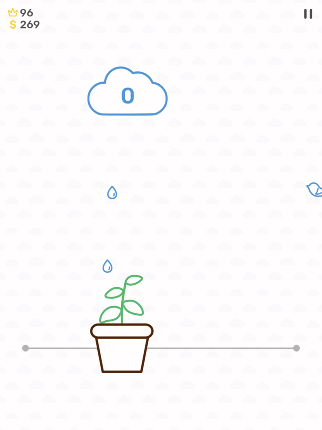 Screenshot del ricevitore di gocce di pioggia
