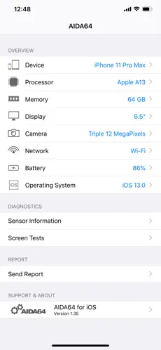 Imatge 1 AIDA64 iphone