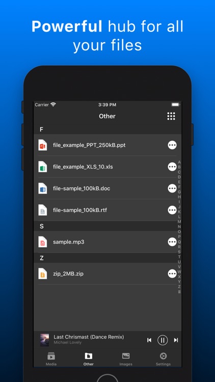 My Media Files: File Manager