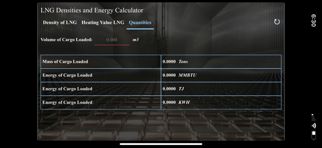 LNG Densities and Energy calc(圖5)-速報App