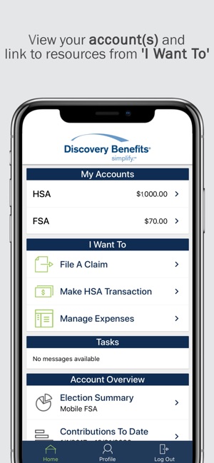 Discovery benefits app