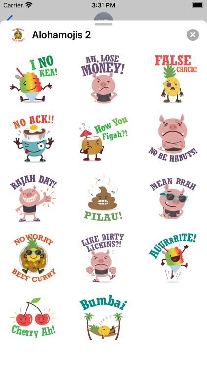 Alohamojis – Hawaii Stickers 2