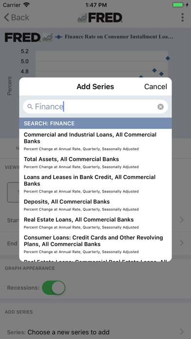 How to cancel & delete FRED Economic Data from iphone & ipad 3