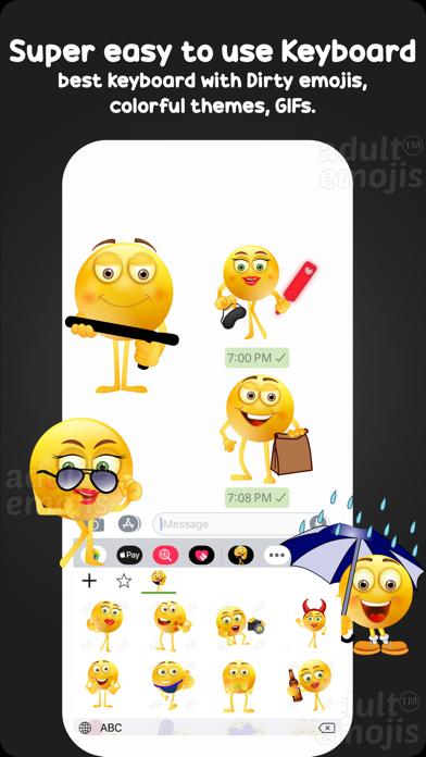 How to cancel & delete Dirty Emoji Sticker Keyboard from iphone & ipad 4