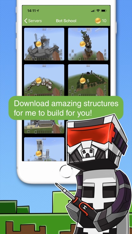 Bot the builder for Minecraft