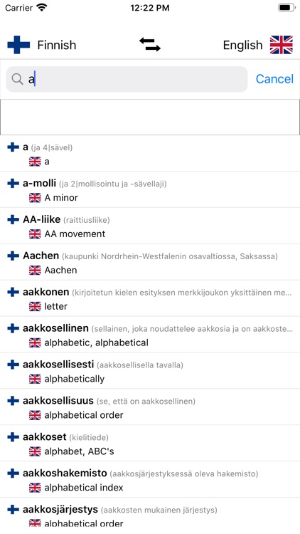 Finnish-English Dictionary screenshot-3