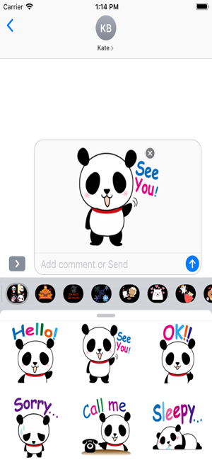 Adorable Panda Stickers(圖1)-速報App