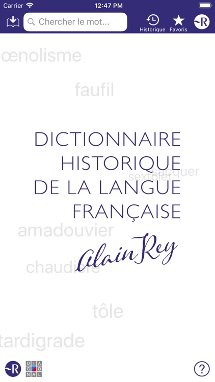 Dictionnaire Robert Historique