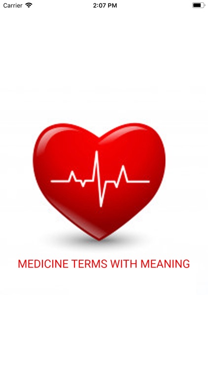 Medicine Terms With Meaning