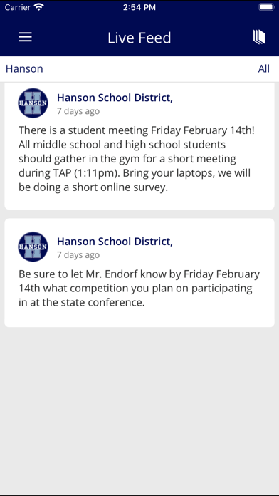 Hanson School District screenshot 3