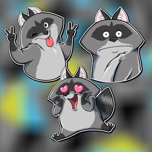 Lovely Cute Raccoon Stickers