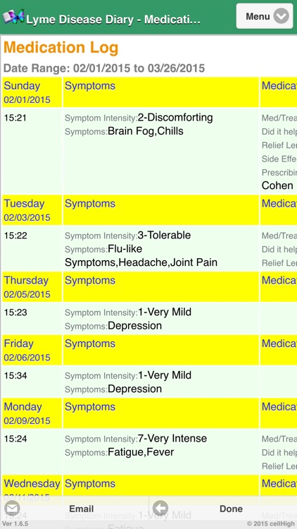 Lyme Disease Diary screenshot-3