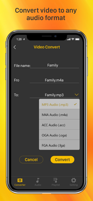 ‎Video to Mp3 - Convert Audio Capture d'écran