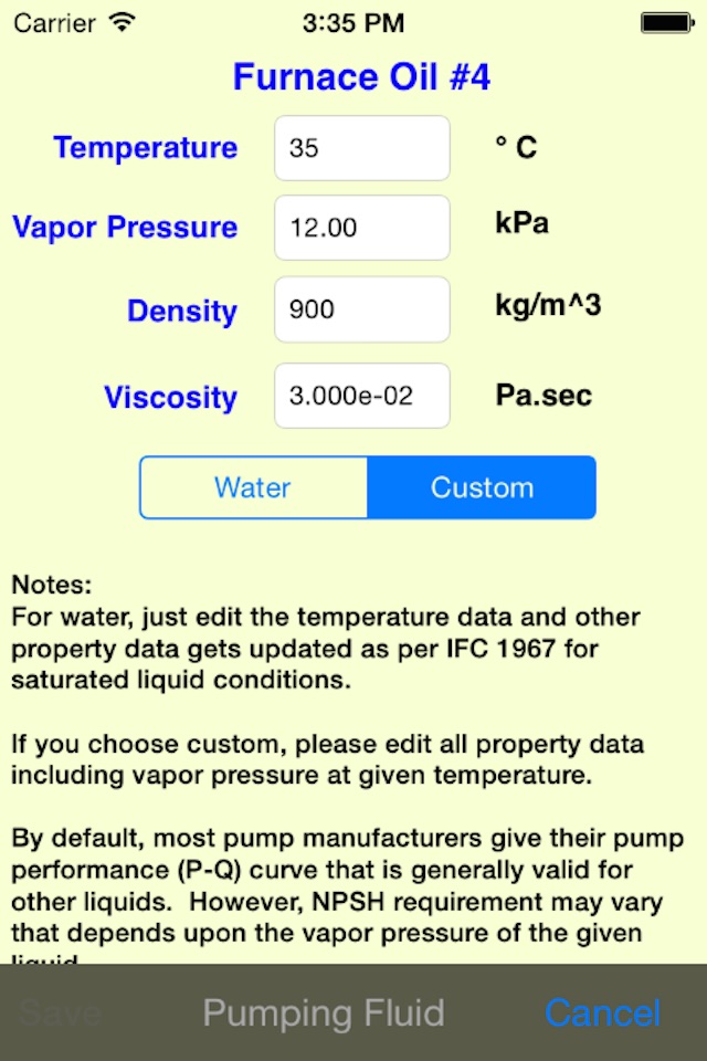 Centrifugal Pump Spec screenshot 4