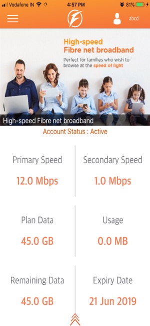 My FusionNet Broadband