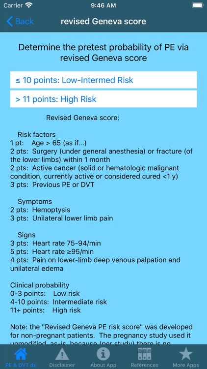 PE & DVT dx tool screenshot-4