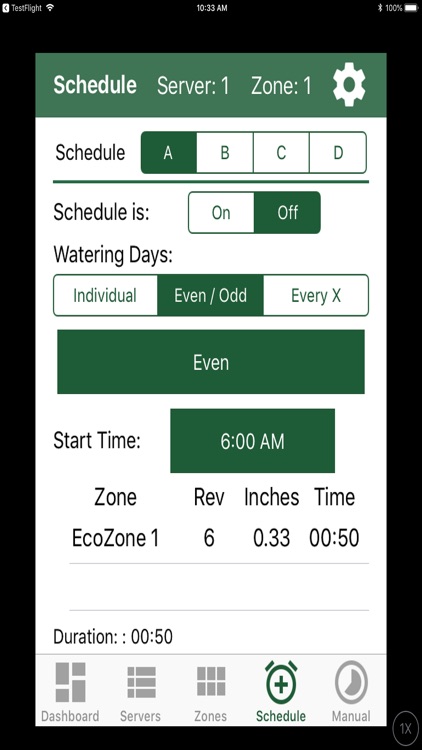 IrriGreen EcoZone Genius App