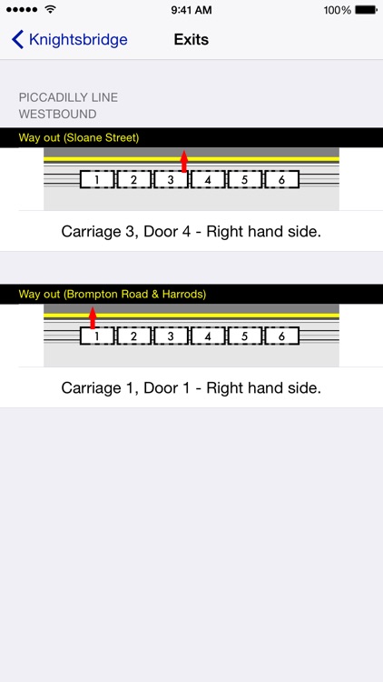 Tube Exits by Station Master