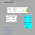 Math Matrix: Find the Inverse