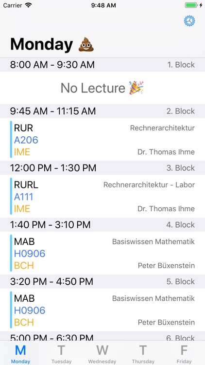 MyTimetable - for HS-Mannheim screenshot-3