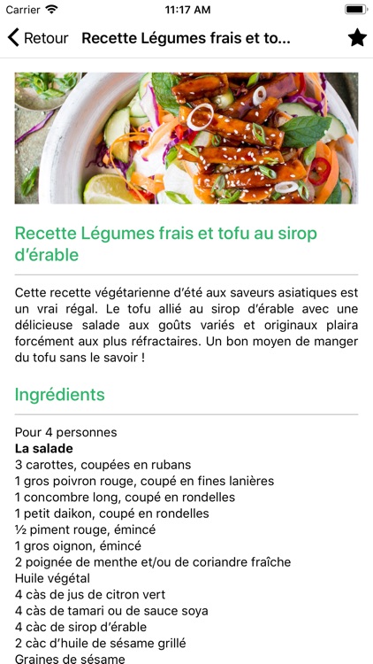 Recettes végétarienne screenshot-3