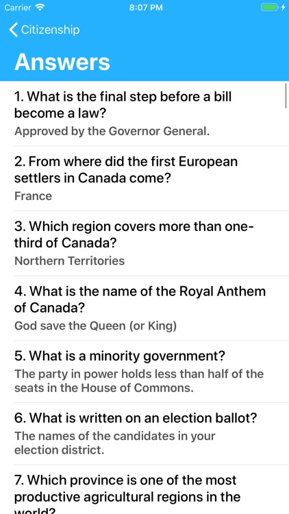 Citizenship Quiz Of CA screenshot-4