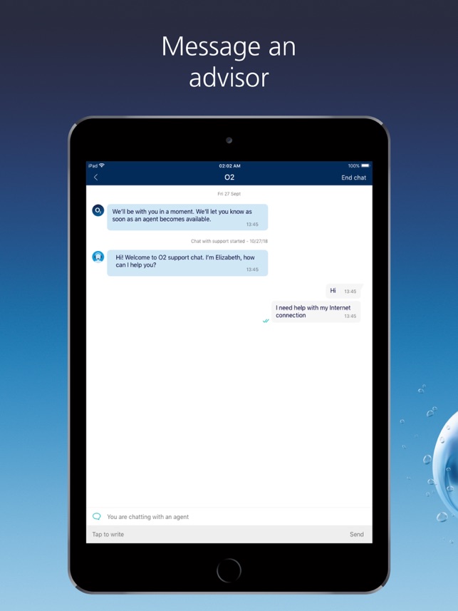 O2 Dating chat