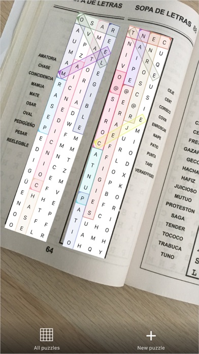 screenshot of WordSeARch AR 3