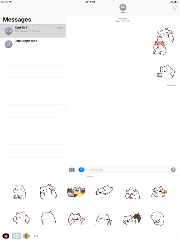 Fatty Polar Bear Animated Emojのおすすめ画像2