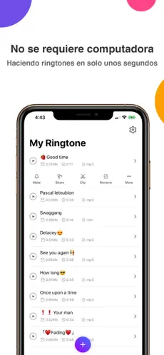 Captura de Pantalla 1 Ringtones Maker - the ring app iphone