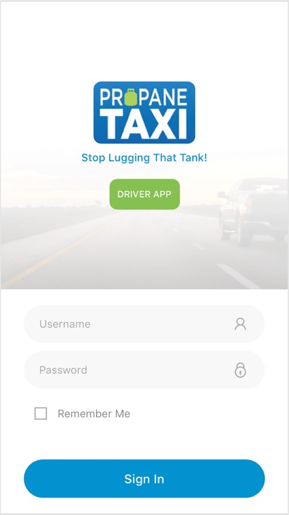 Propane Taxi Driver App