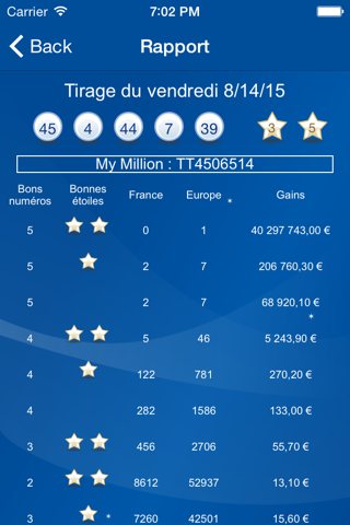 Gagner à Euro Millions screenshot 4