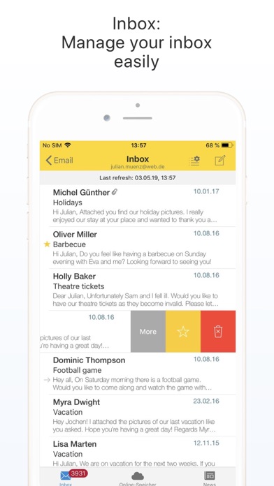 Webde Mail Cloud By 11 Mail Media Gmbh Ios United