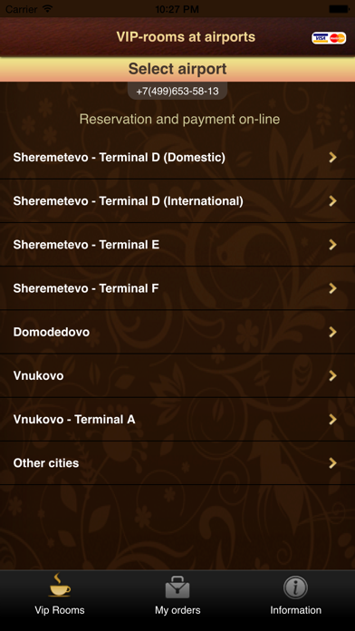 How to cancel & delete Vip-Rooms - airports Vnukovo Domodedovo SVO from iphone & ipad 1