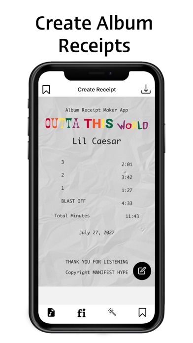 Album Receipt Maker Free Download App For Iphone Steprimo Com