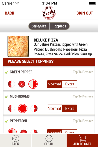 Zzeeks Pizza screenshot 4