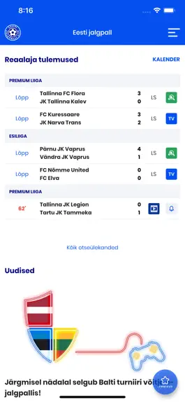 Game screenshot Eesti jalgpall apk
