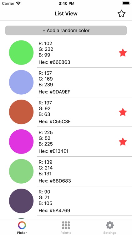 Hex Color Codes